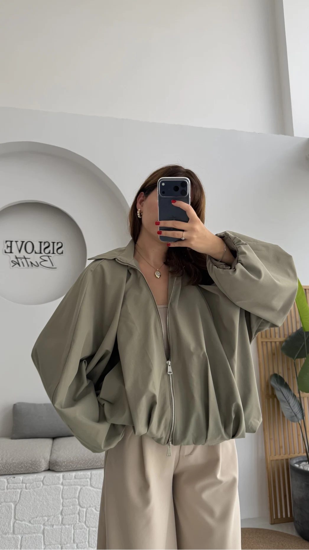 Amsterdam Bomber Ceket - Haki - Kod: 508246