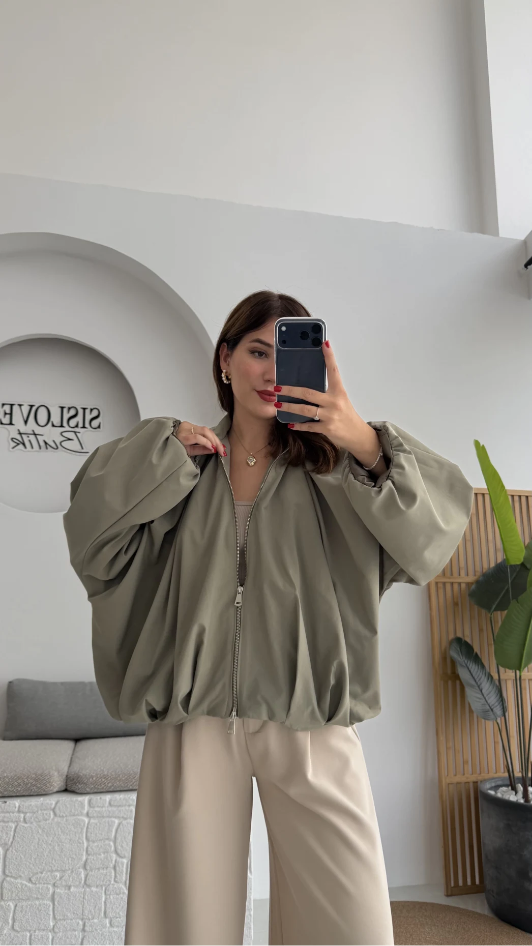 Amsterdam Bomber Ceket - Haki - Kod: 508246