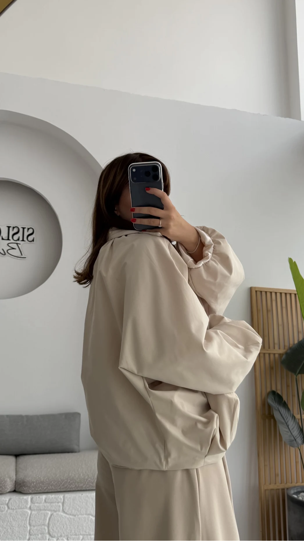 Amsterdam Bomber Ceket - Taş - Kod: 508246