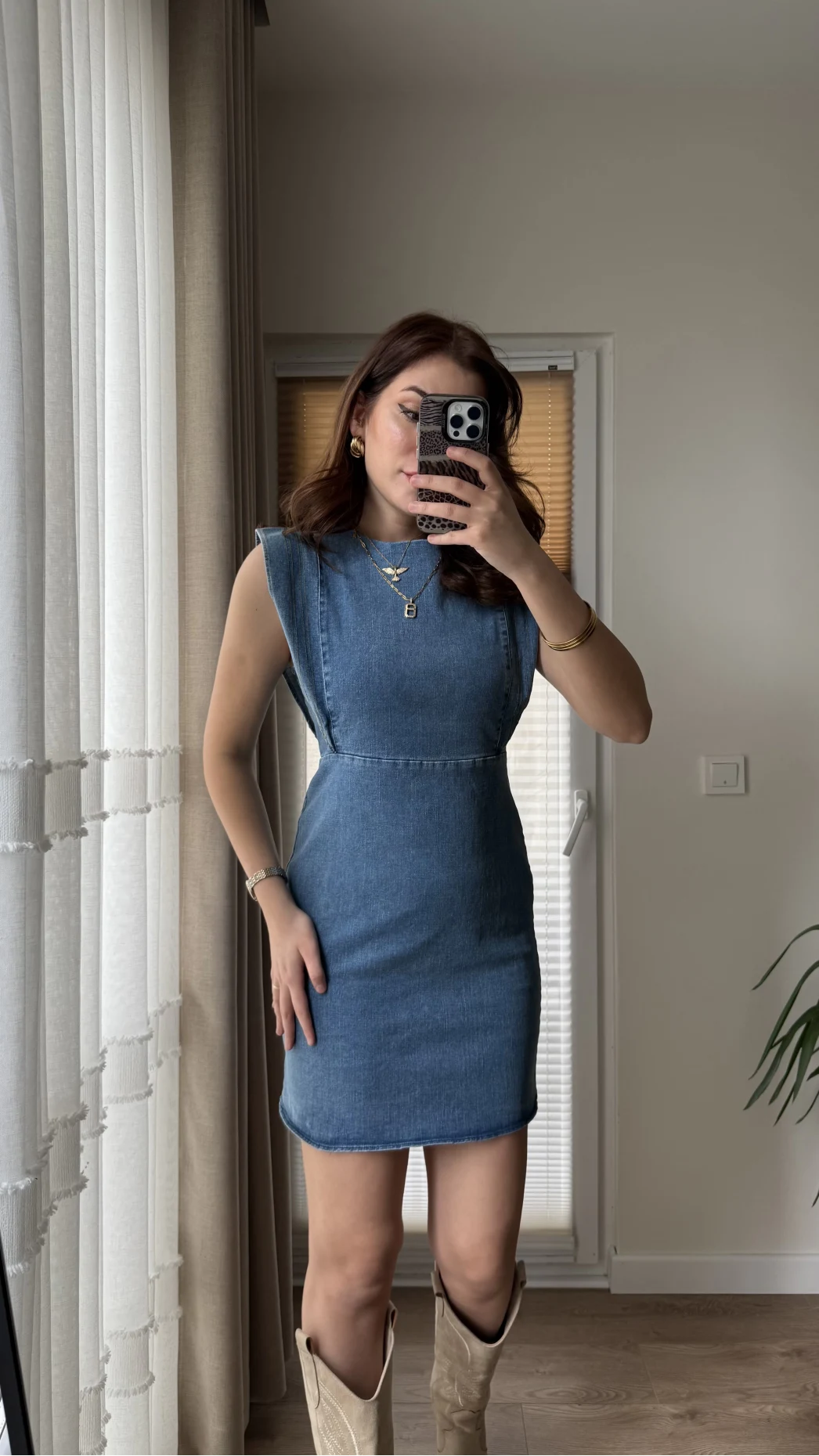 Annabel Kot Denim Elbise