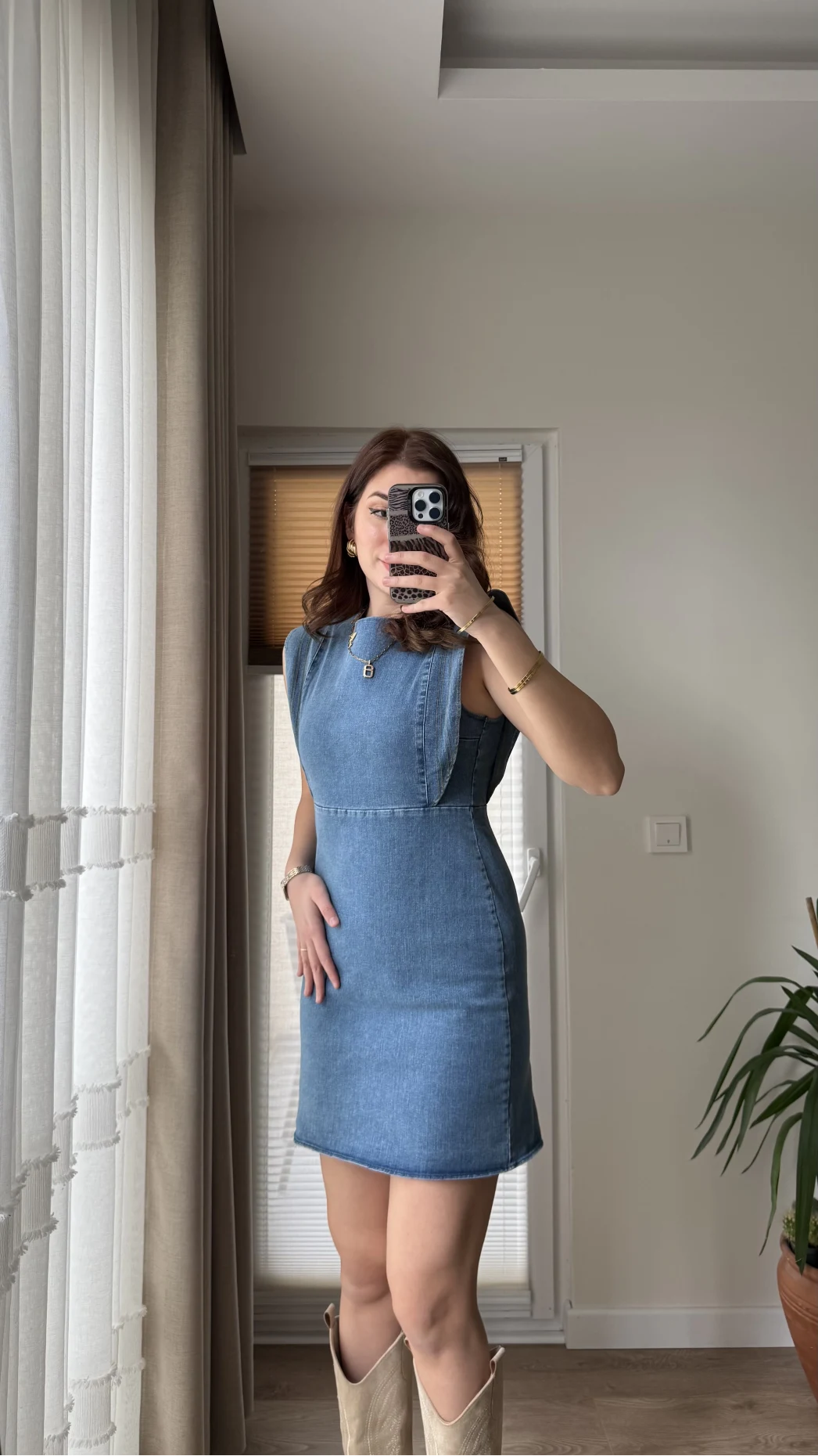 Annabel Kot Denim Elbise