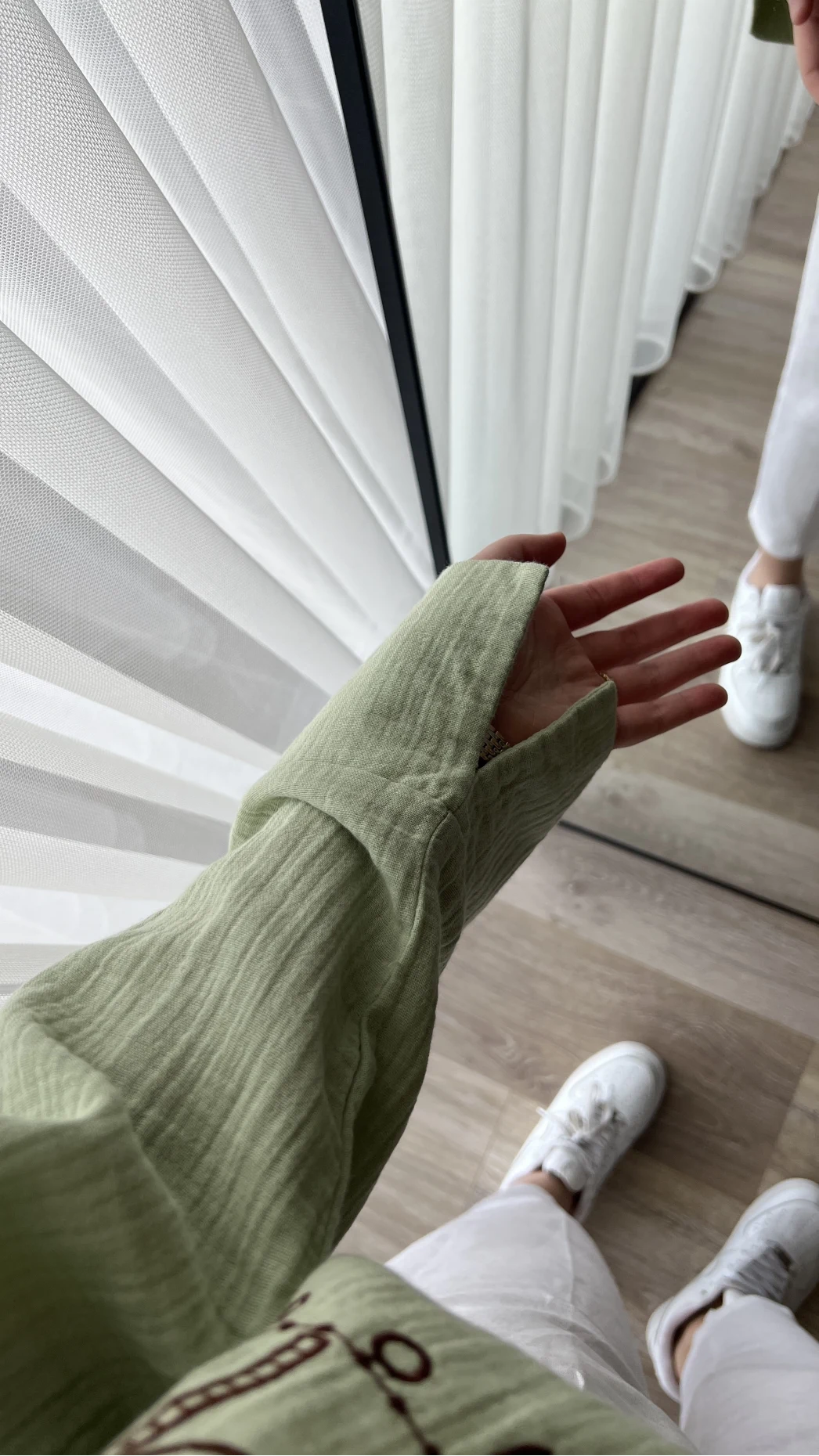 Aramis Nakış Detay Yeşil Gömlek