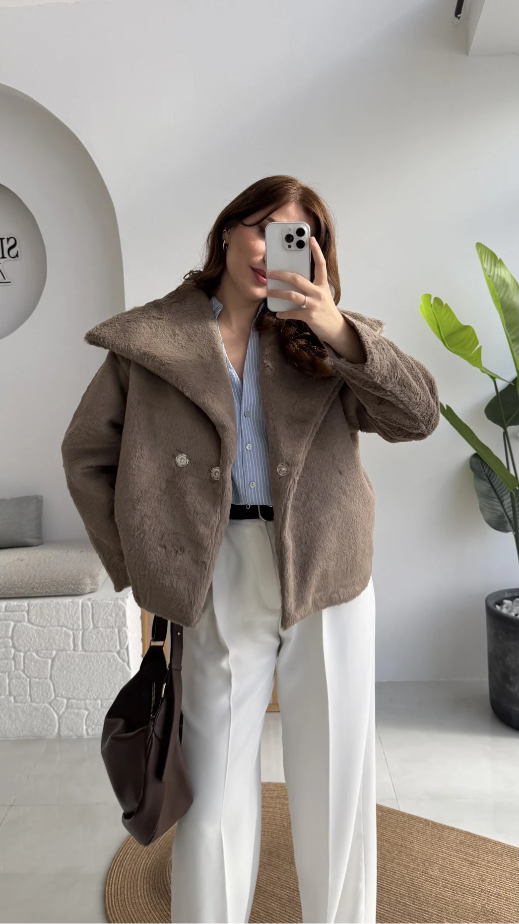 Asia Kürk Mont - Vizon - Kod: 9623