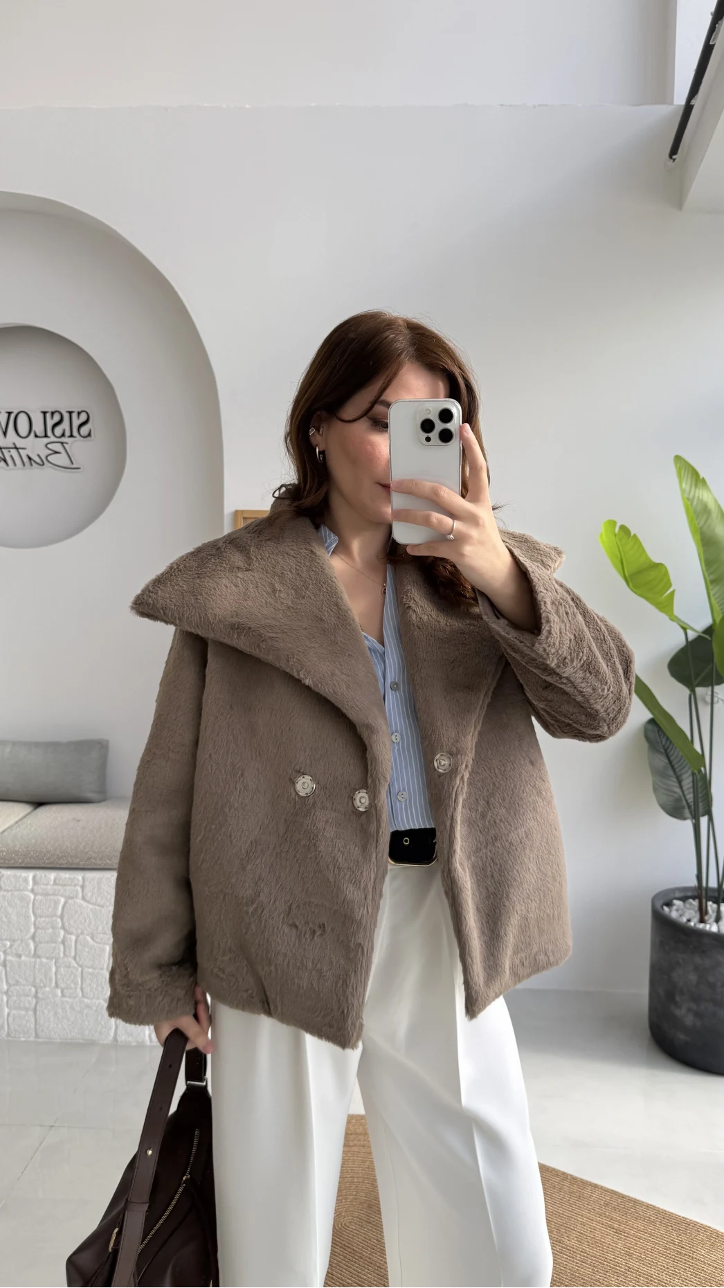 Asia Kürk Mont - Vizon - Kod: 9623