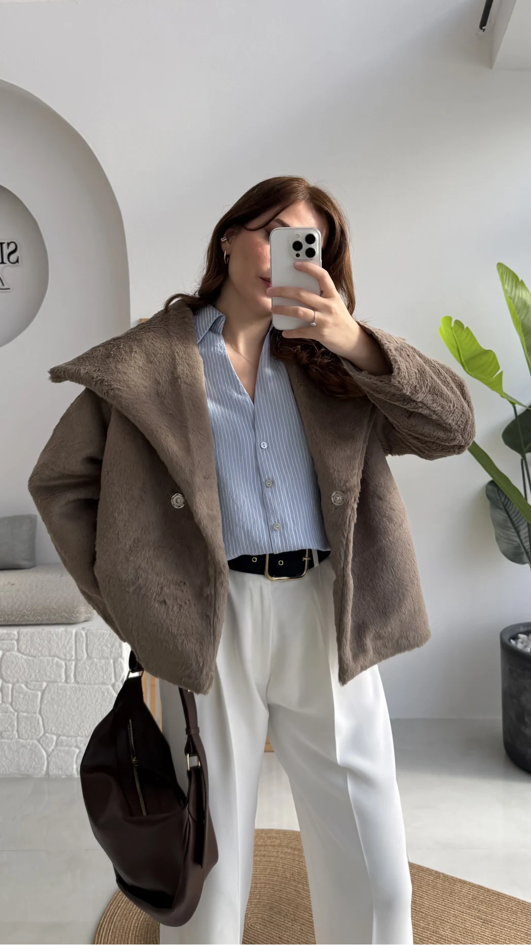 Asia Kürk Mont - Vizon - Kod: 9623