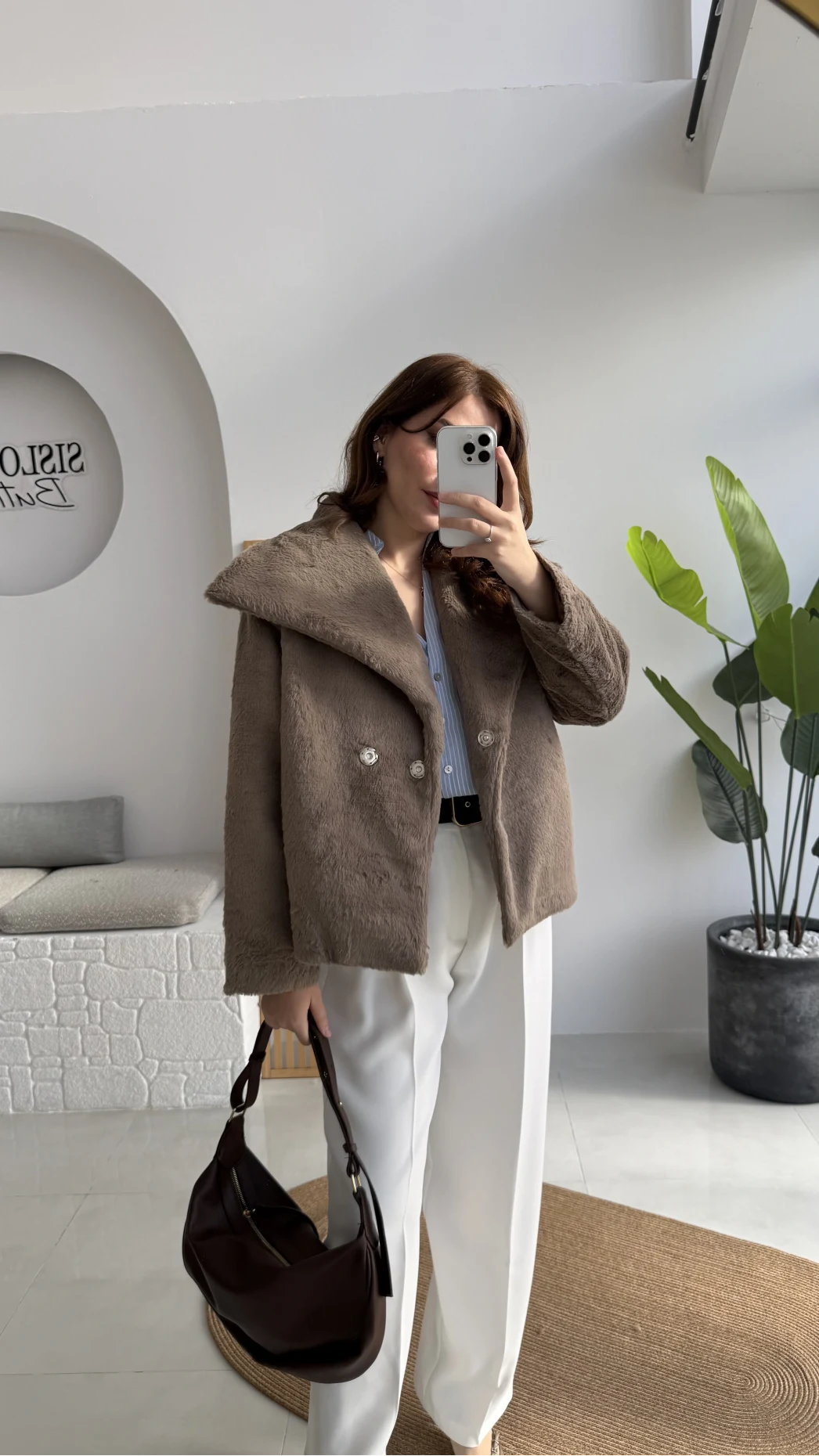 Asia Kürk Mont - Vizon - Kod: 9623