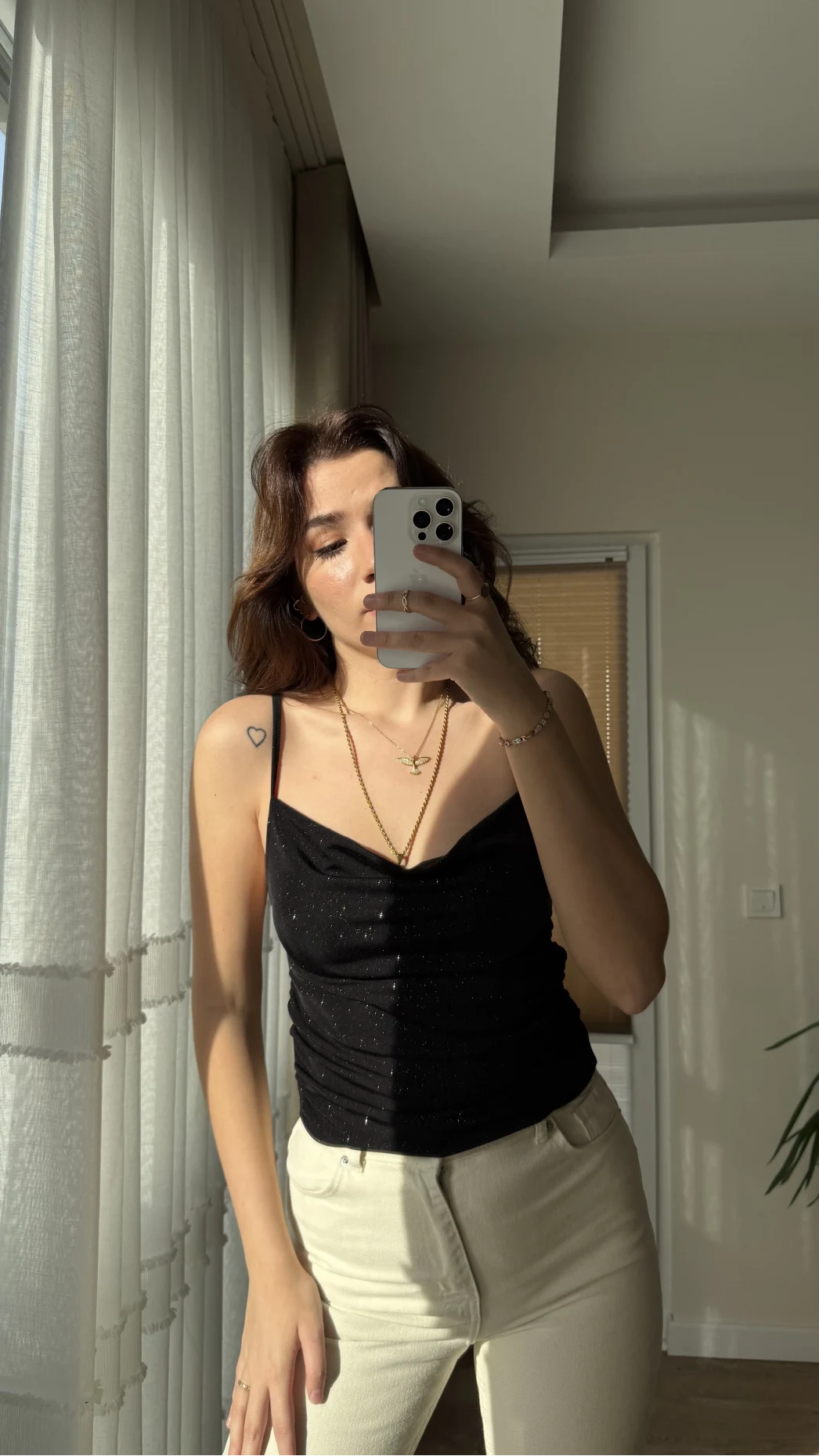 Askılı Bluz Siyah
