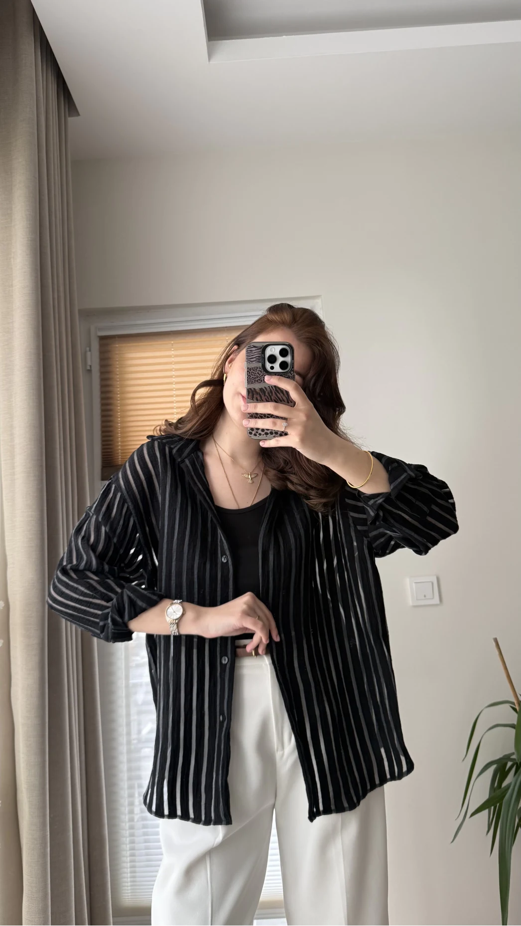 Askılı Gömlek Siyah