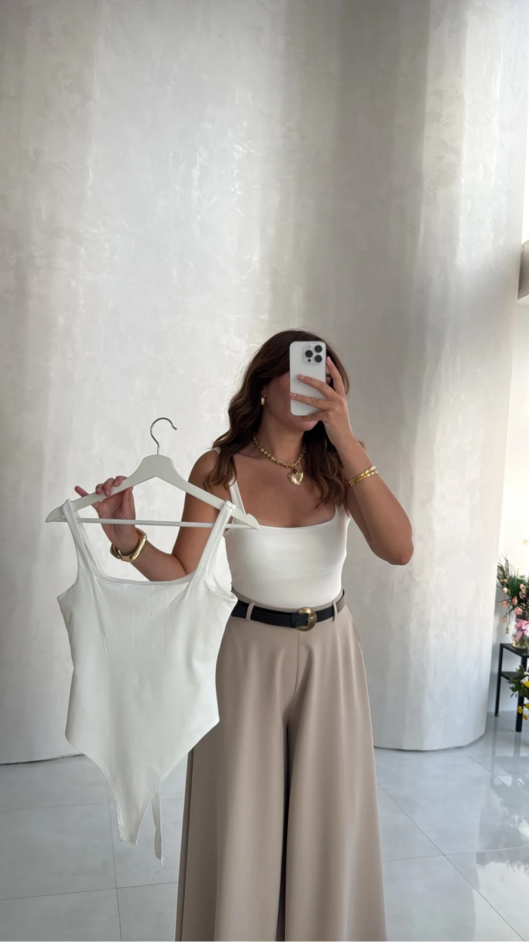 Askılı Zıbın Bodysuıt - Beyaz - Kod: 071822
