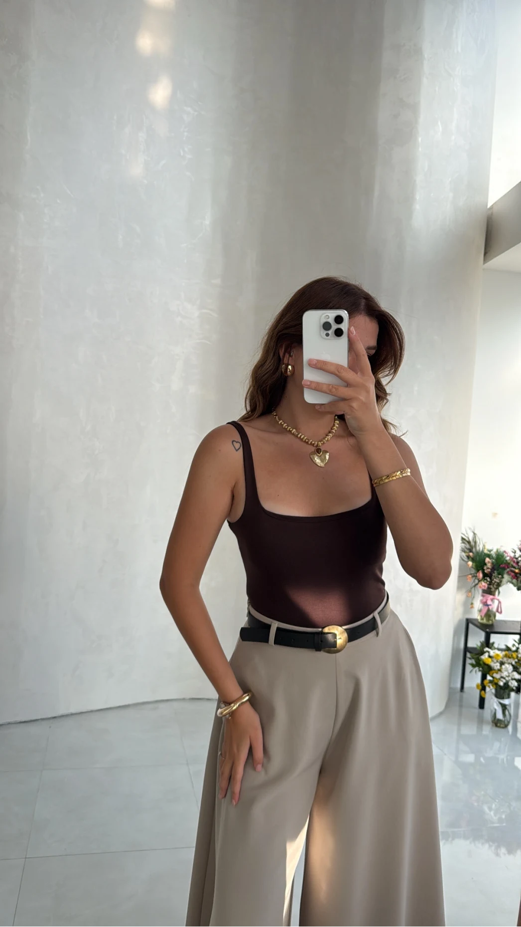 Askılı Zıbın Bodysuıt - Kahve - Kod: 071822