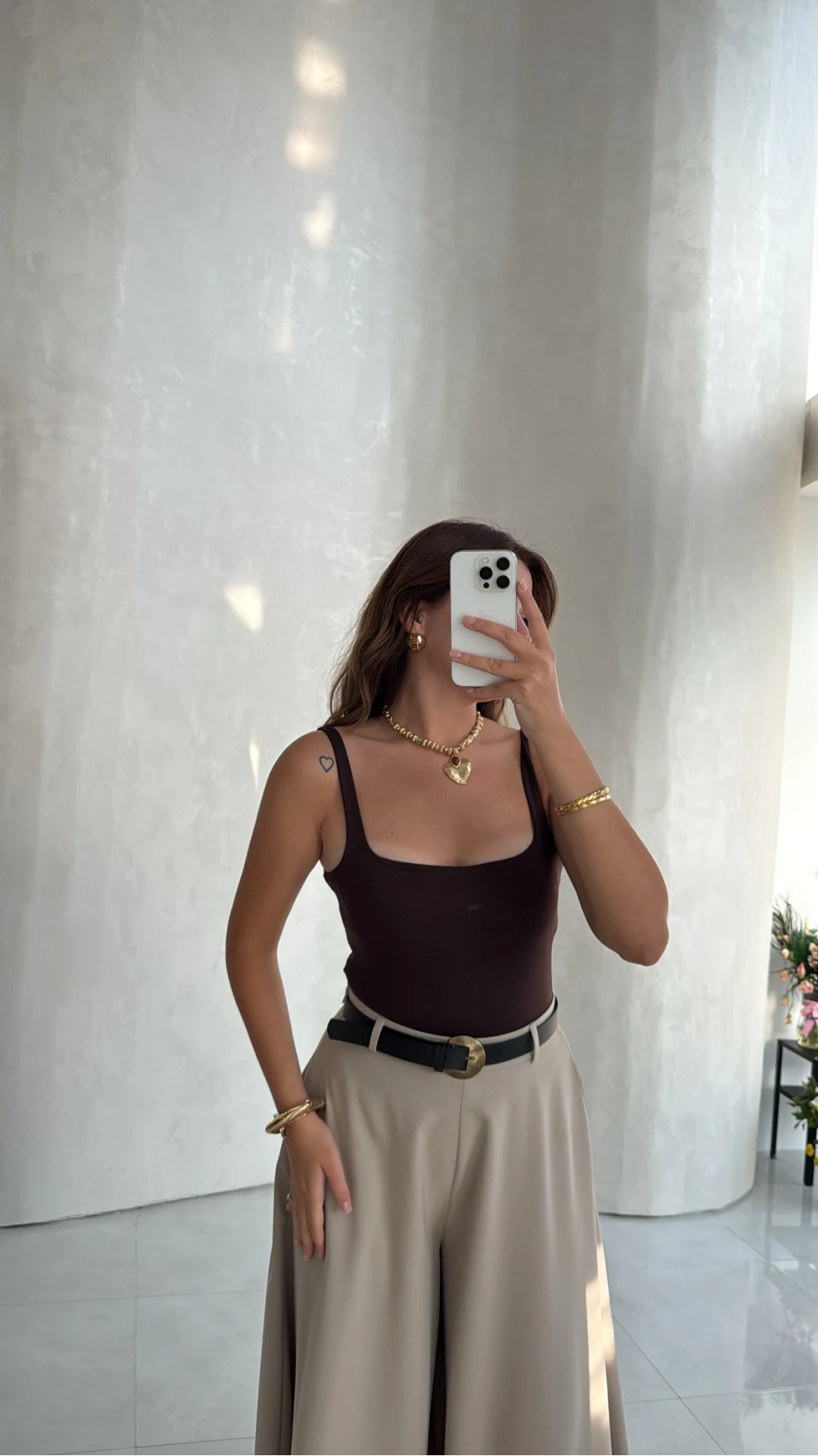 Askılı Zıbın Bodysuıt - Kahve - Kod: 071822