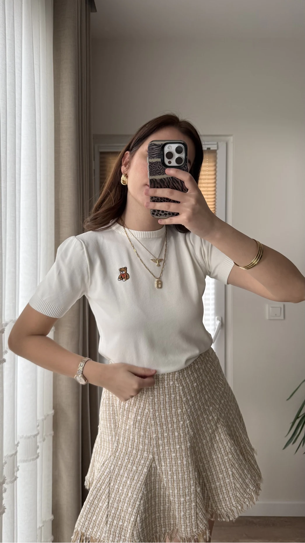 Ayıcıklı Triko Bluz