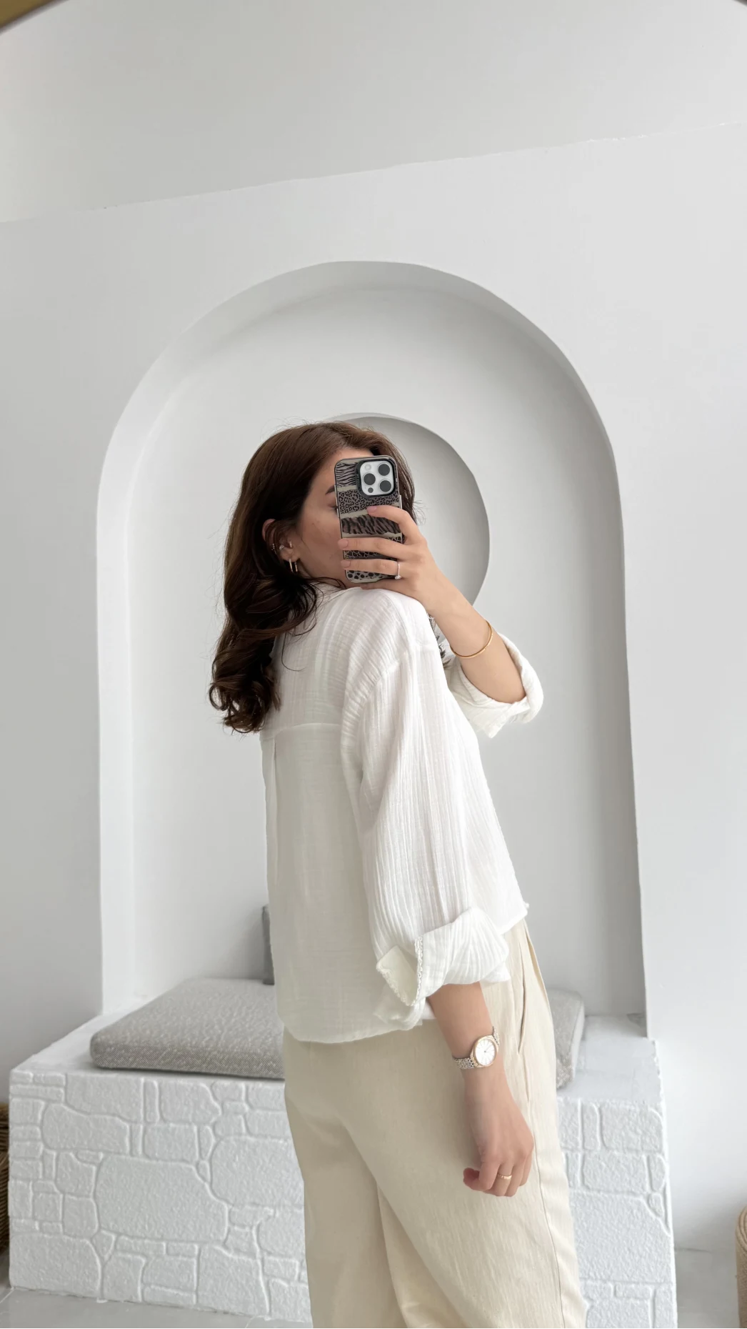 Babe Müslin Gömlek Kırık Beyaz - 2065