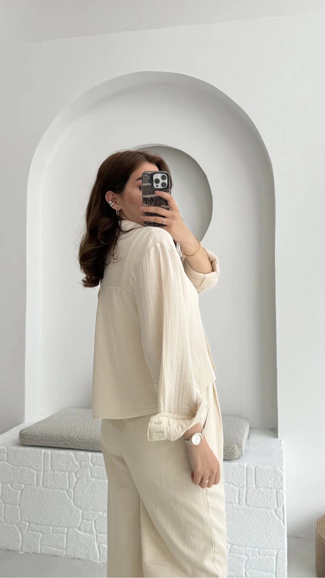 Babe Müslin Gömlek Taş - 2065