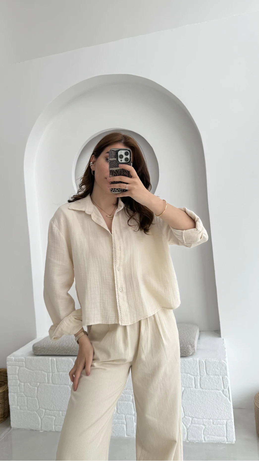 Babe Müslin Gömlek Taş - 2065