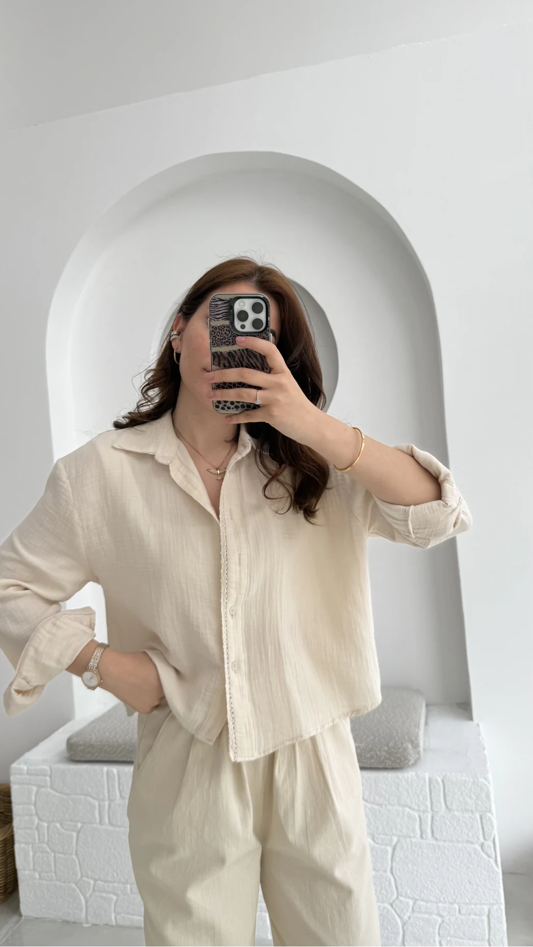 Babe Müslin Gömlek Taş - 2065