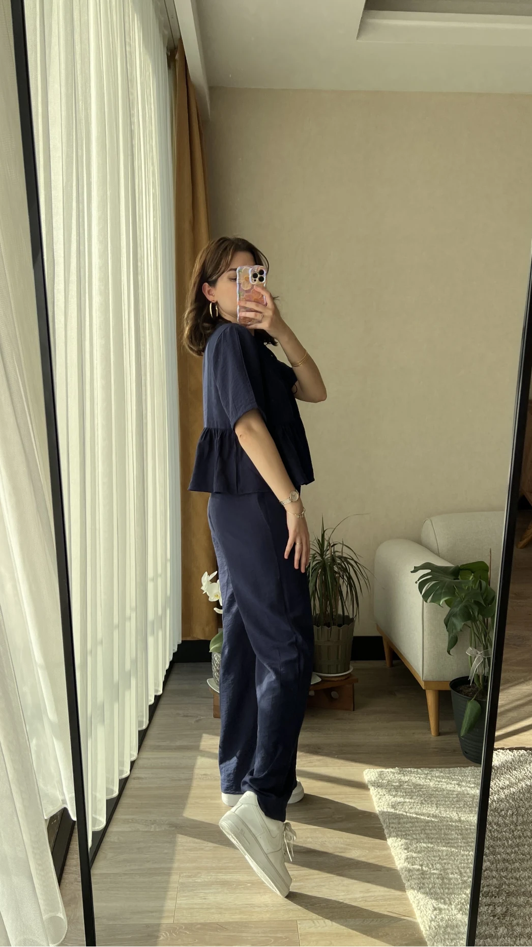 Baby Önden Bağlamalı Lacivert Takım