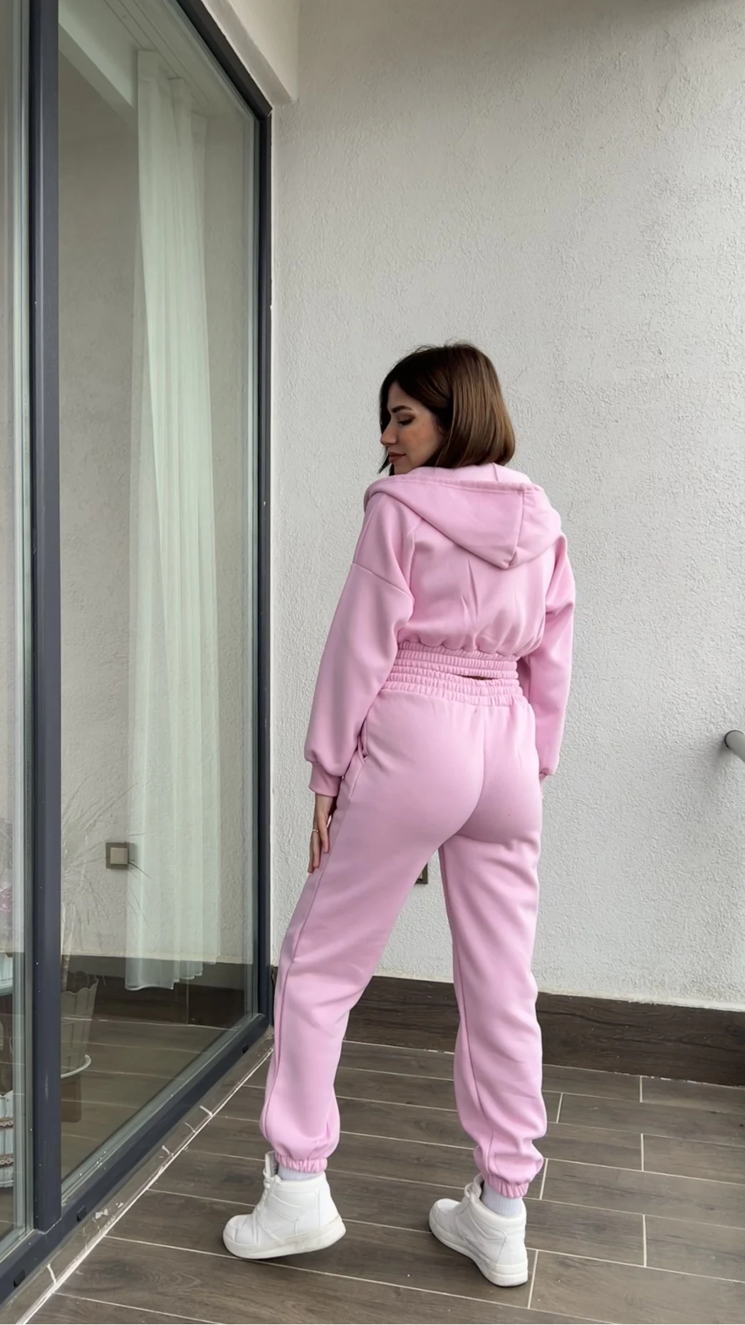 Bach Pembe Hırkalı Eşofman Takımı