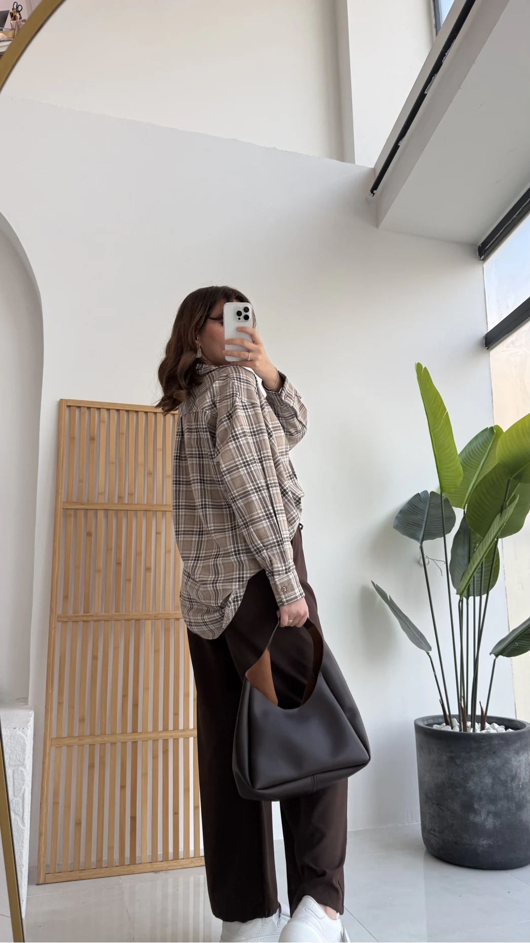 Bağcıklı Beli Lastikli Pantolon Kahverengi Kod: 4031