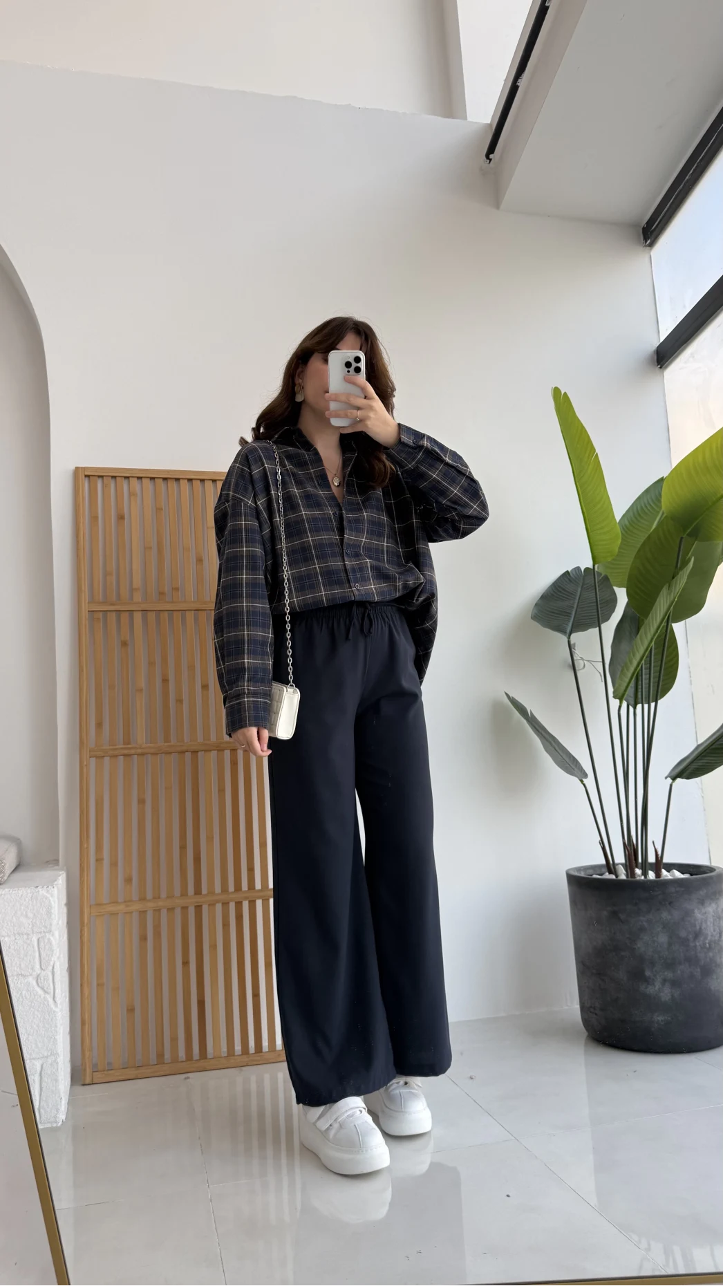 Bağcıklı Beli Lastikli Pantolon Lacivert Kod: 4031