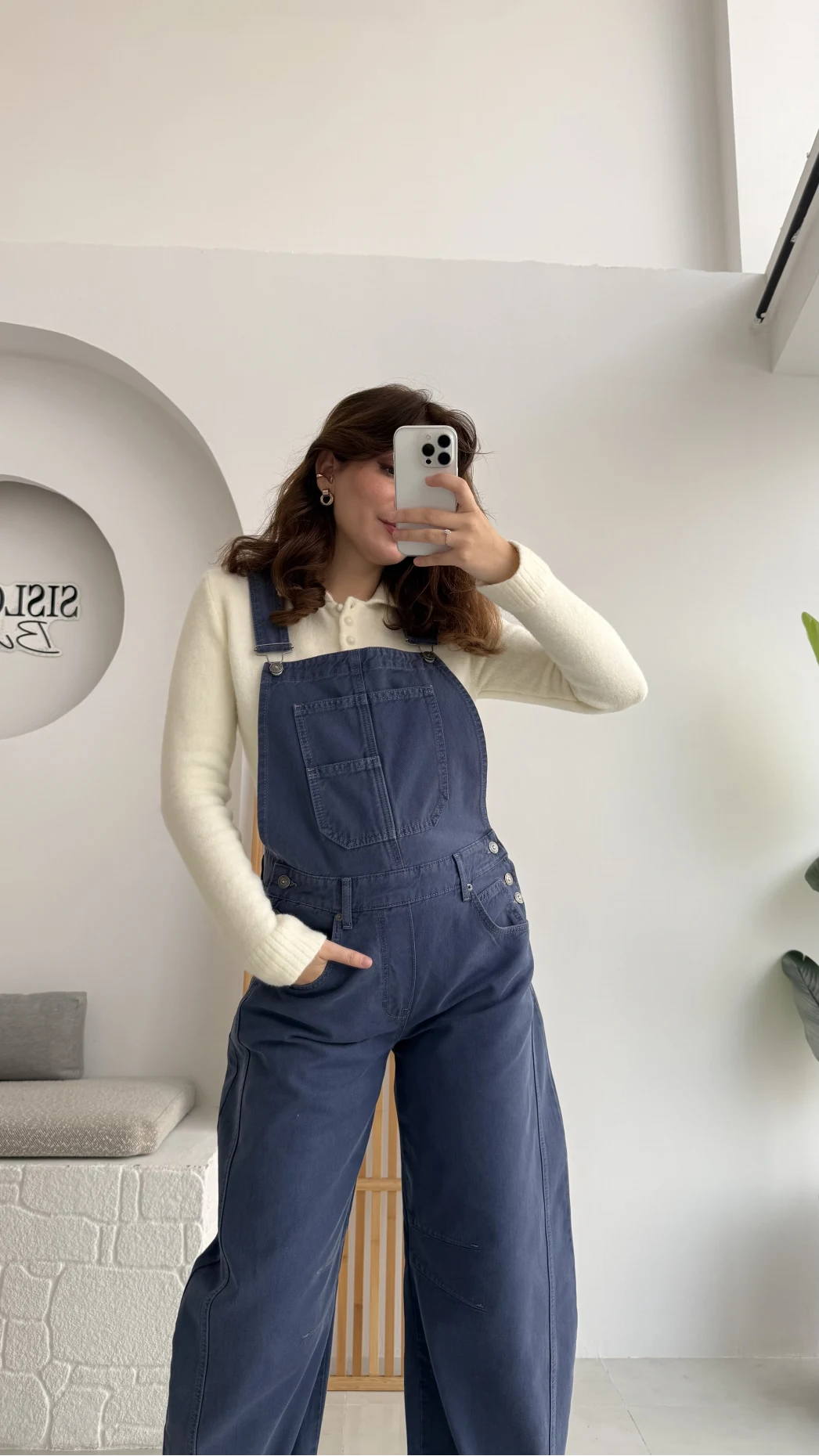 Baggy Tulum Lavanta Mavisi Rengi