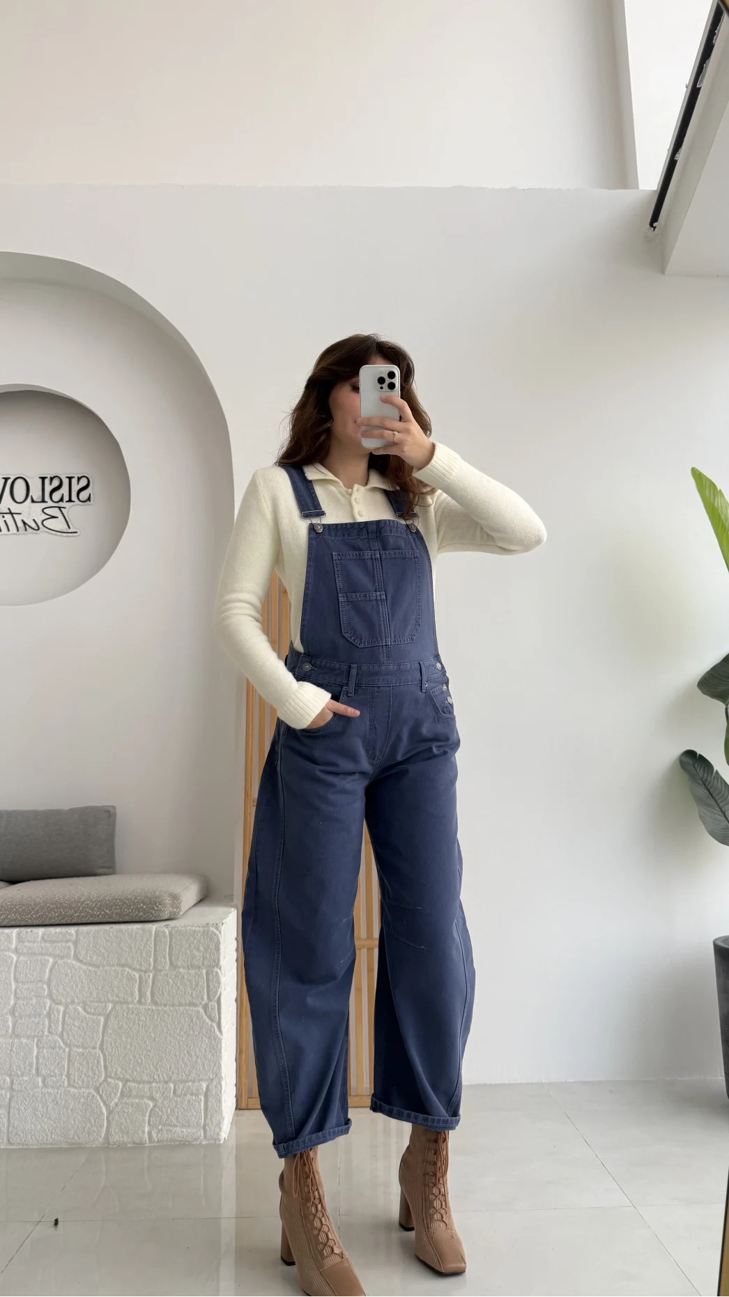 Baggy Tulum Lavanta Mavisi Rengi