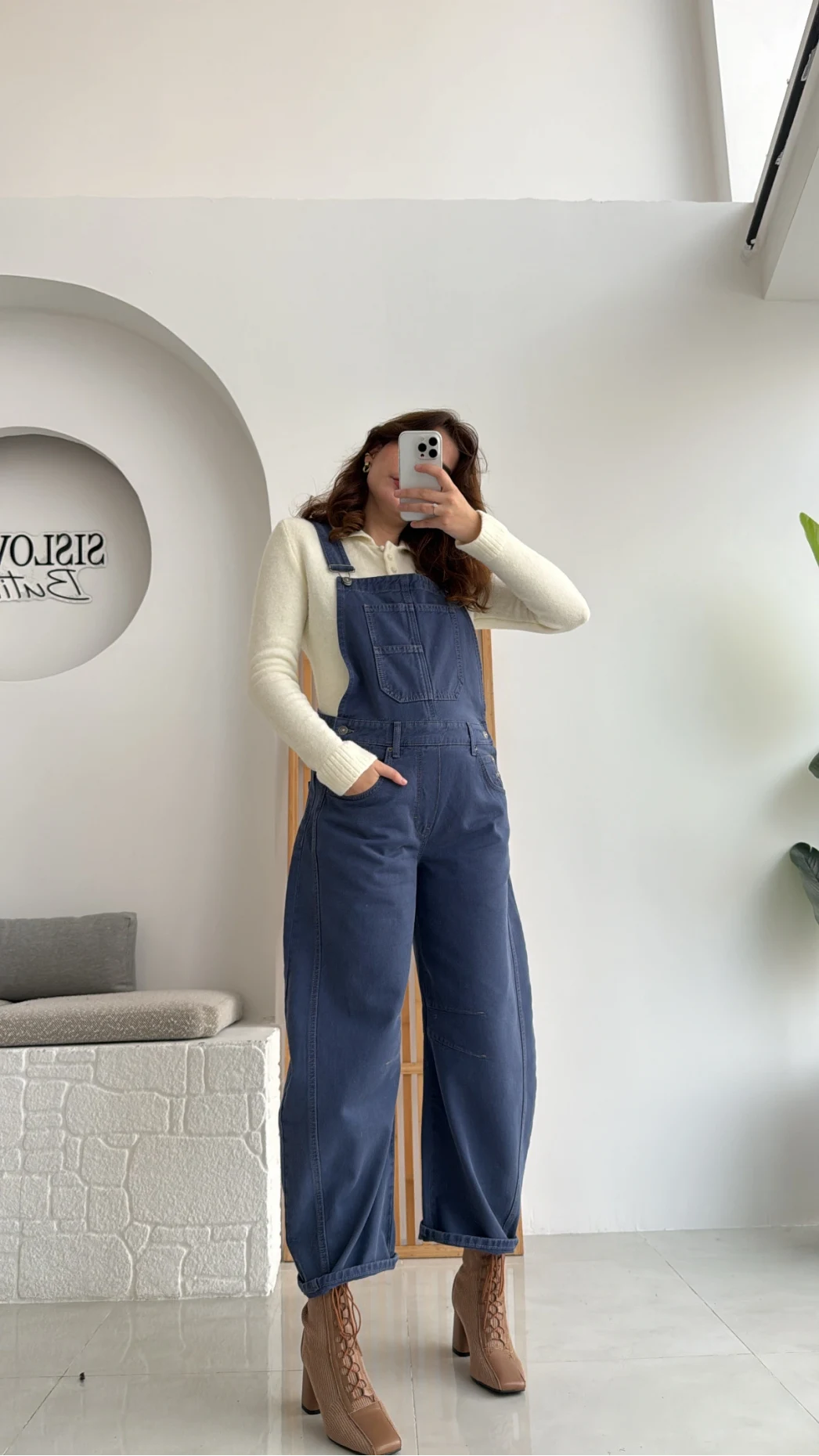 Baggy Tulum Lavanta Mavisi Rengi