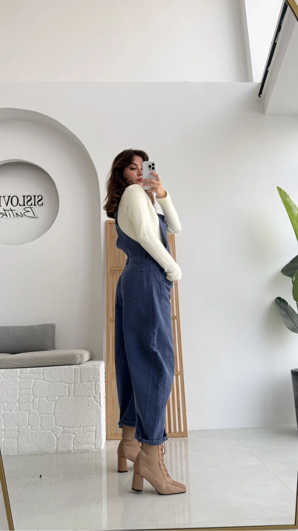 Baggy Tulum Lavanta Mavisi Rengi