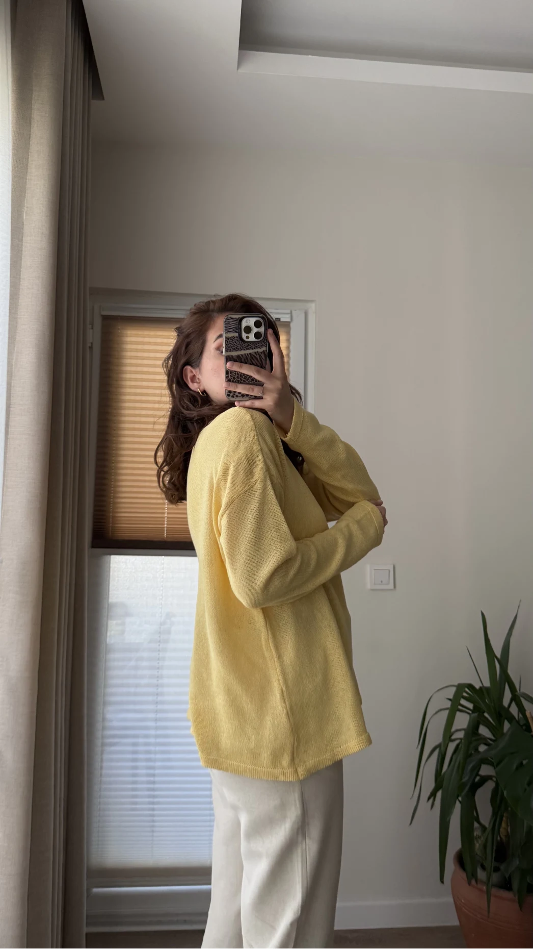 Bahama Triko Salaş Bluz - Sarı