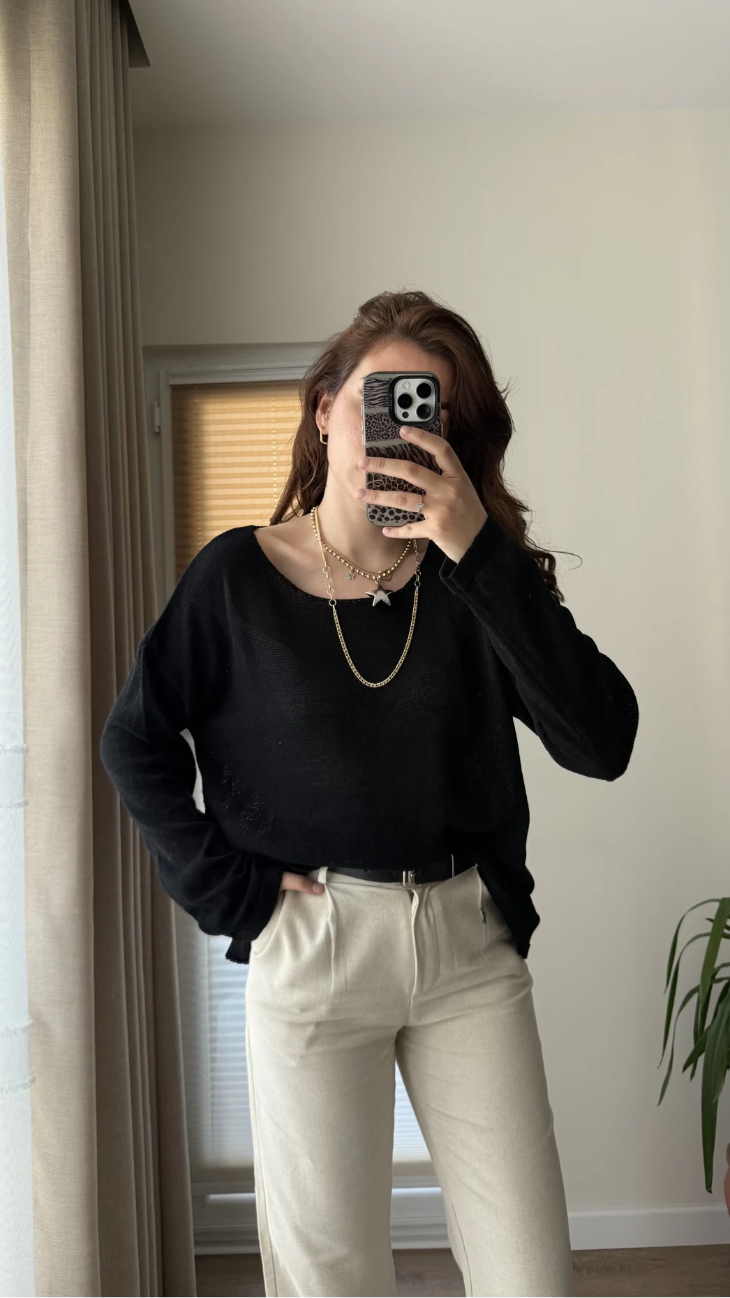 Bahama Triko Salaş Bluz - Siyah