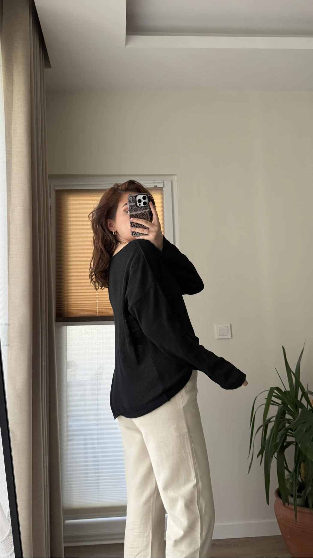 Bahama Triko Salaş Bluz - Siyah