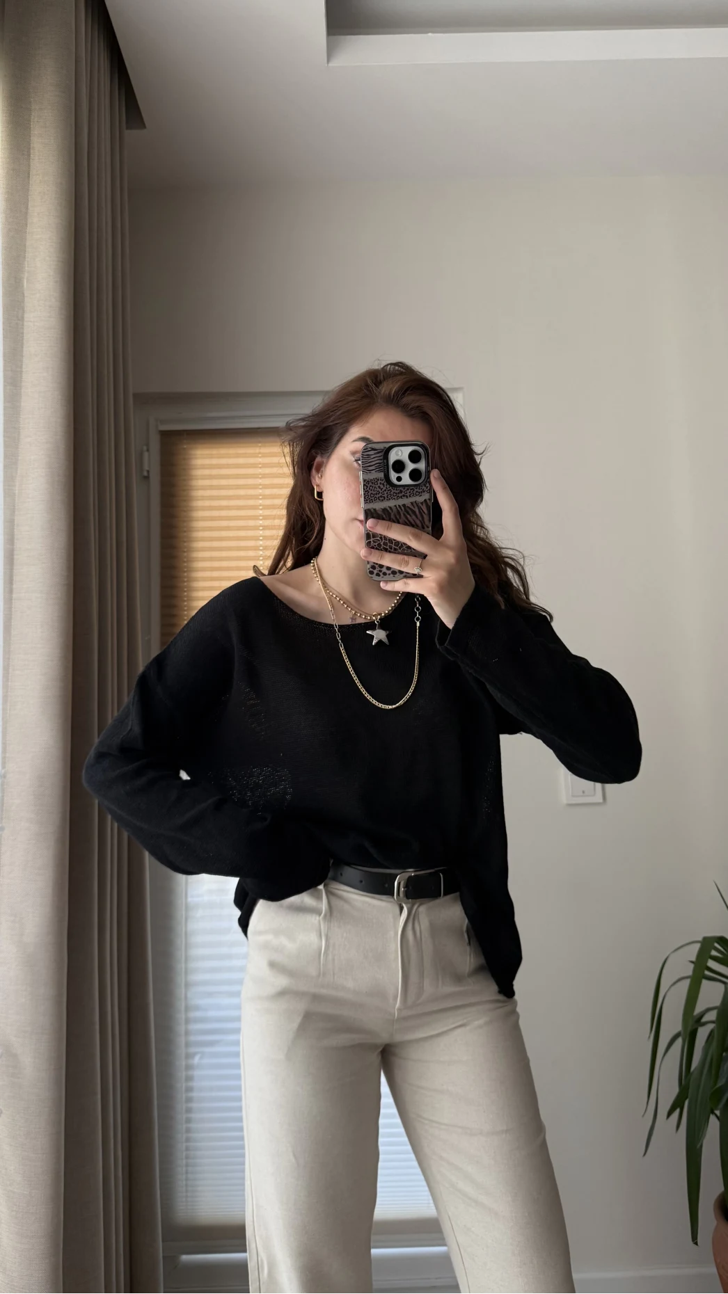 Bahama Triko Salaş Bluz - Siyah