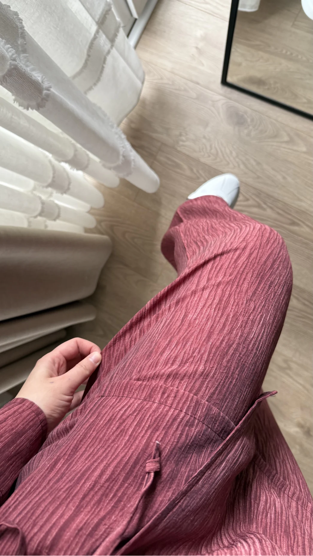 Baskılı Gömlek Pantolon Takım Bordo (KOD: 51101)