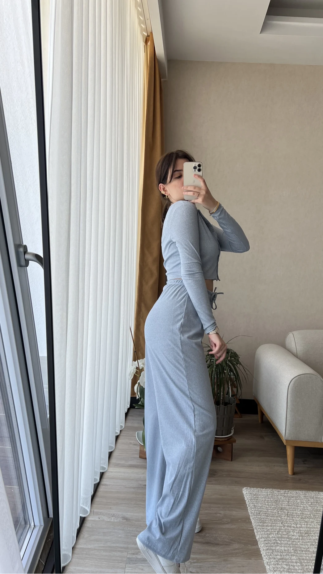 Bebe Mavisi Simli Hırkalı Takım