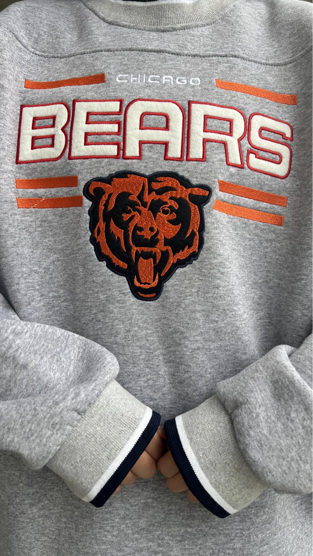 Beers Nakışlı Oversize Gri Sweat