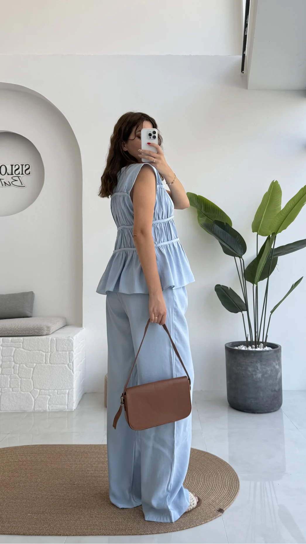 Begonia Gipeli Kat Detay Takım - Bebe Mavisi