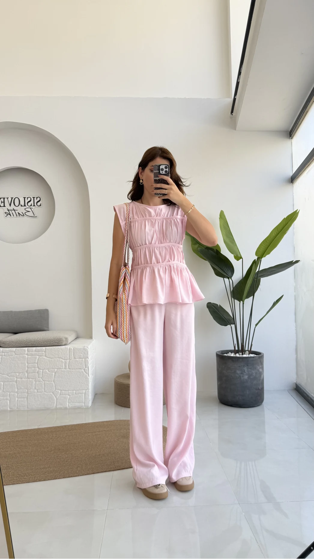 Begonia Gipeli Kat Detay Takım - Pembe