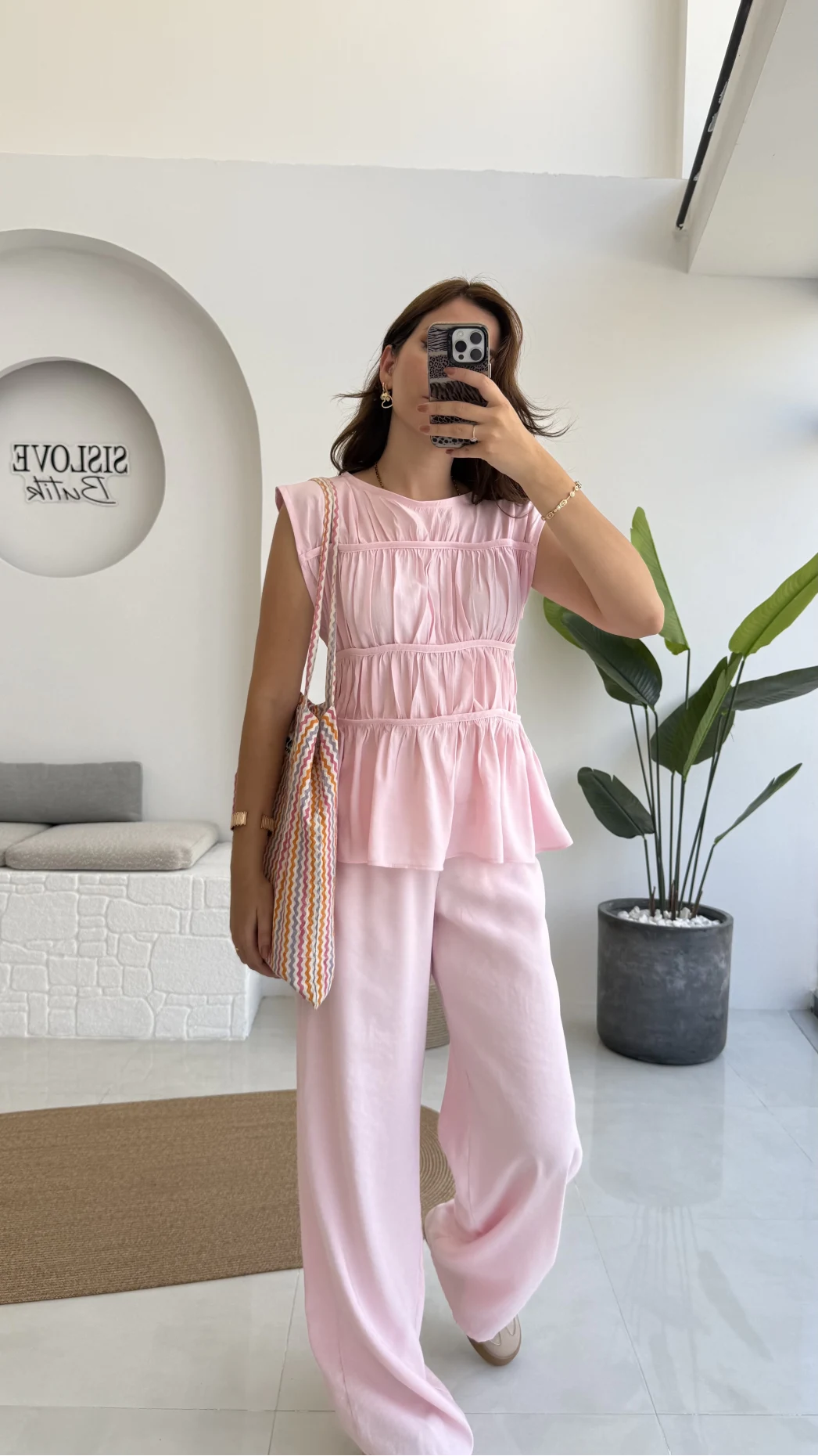 Begonia Gipeli Kat Detay Takım - Pembe