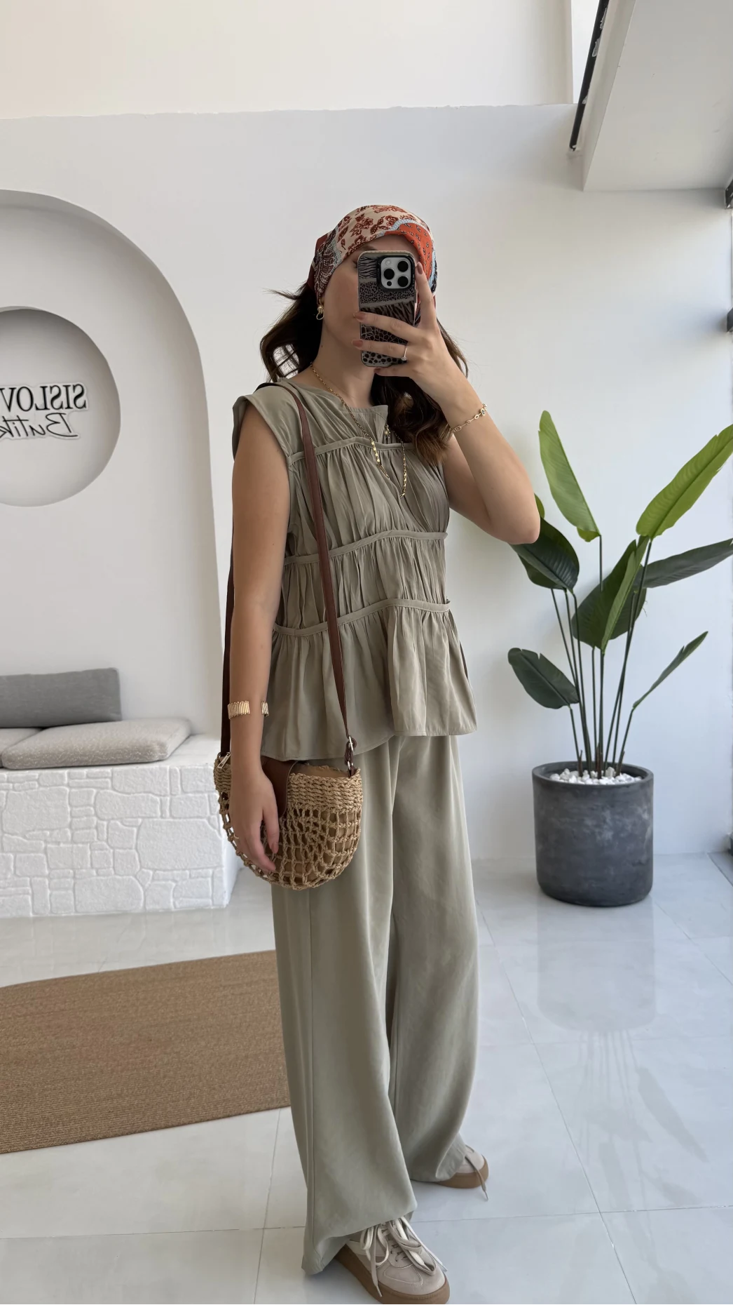 Begonia Gipeli Kat Detay Takım - Yeşil