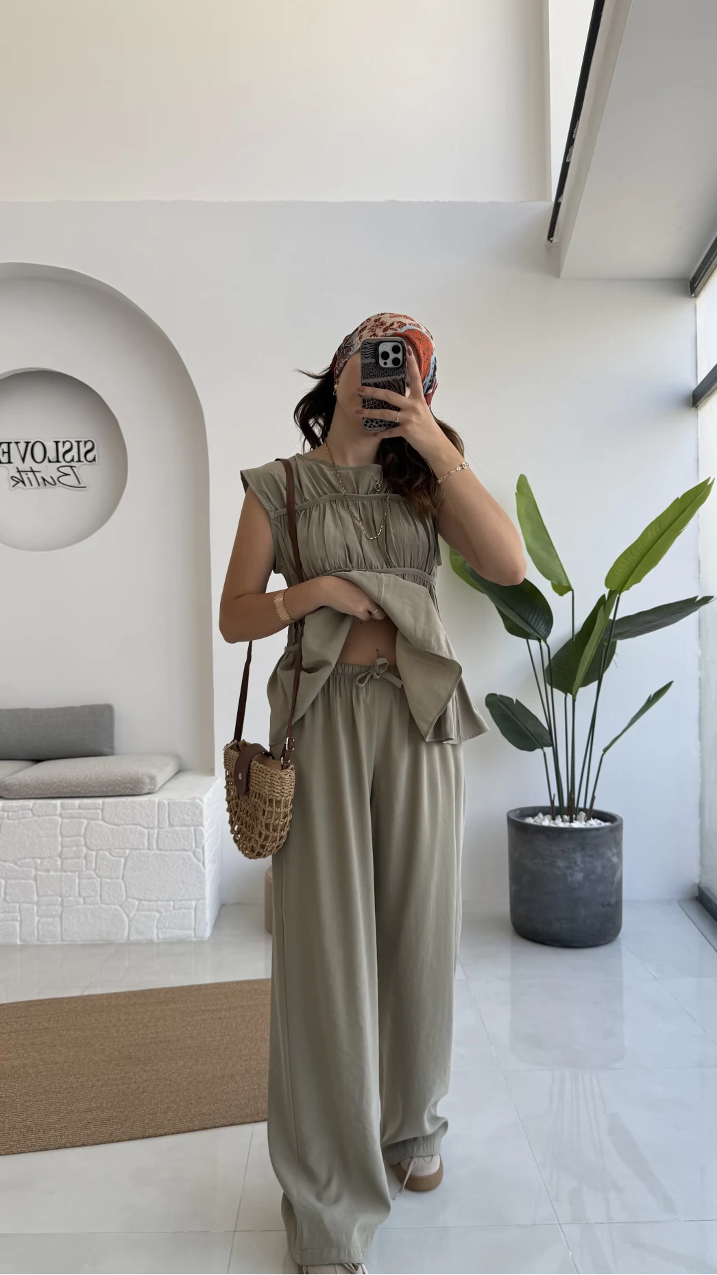 Begonia Gipeli Kat Detay Takım - Yeşil