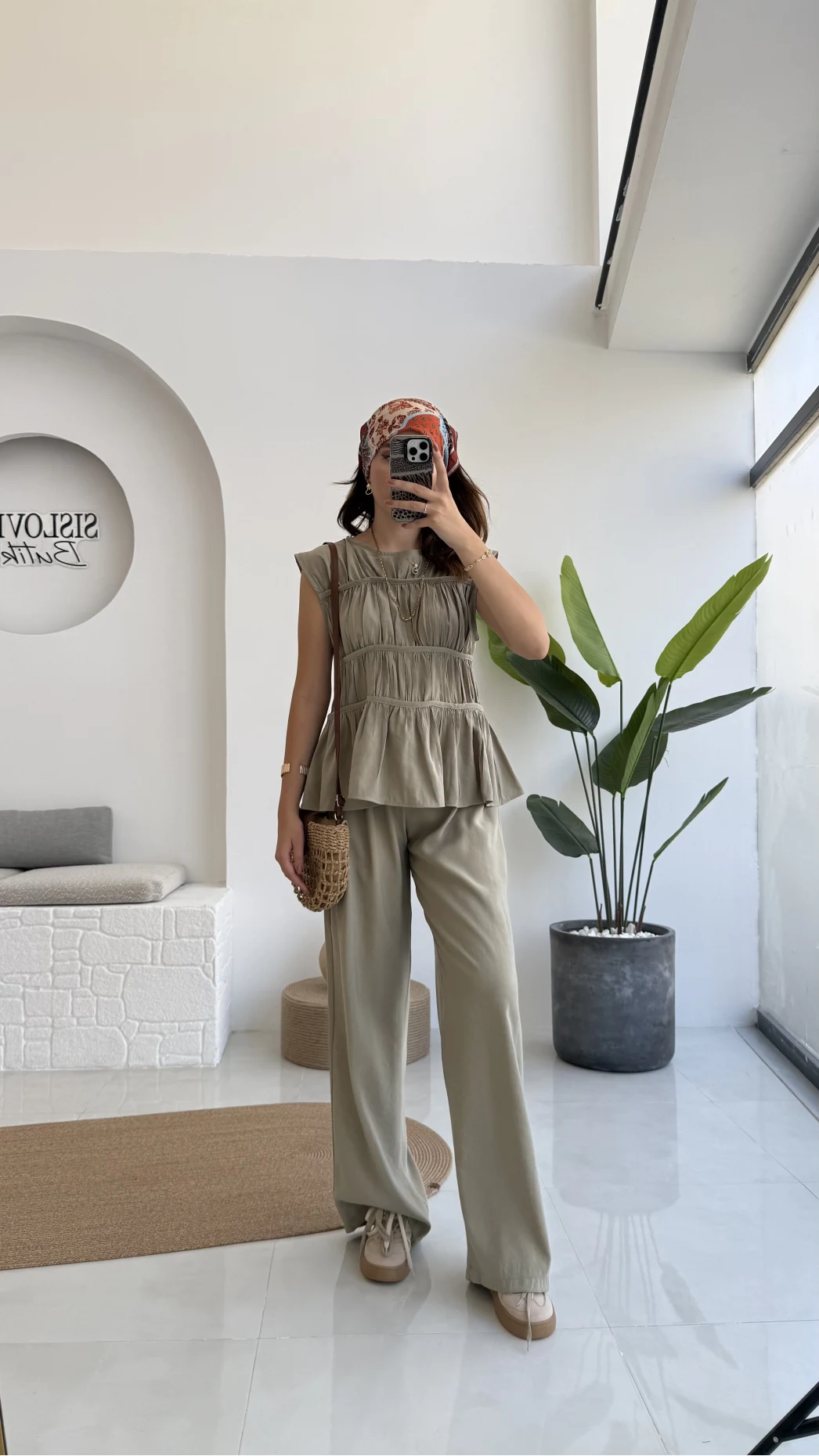 Begonia Gipeli Kat Detay Takım - Yeşil