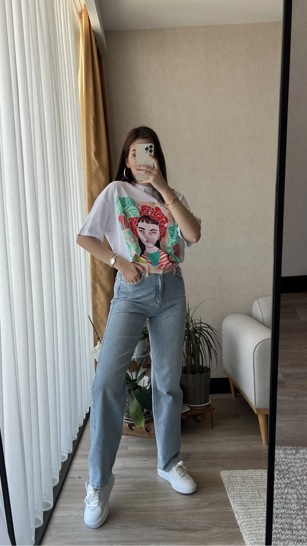 Bel Pembe Detay Jean