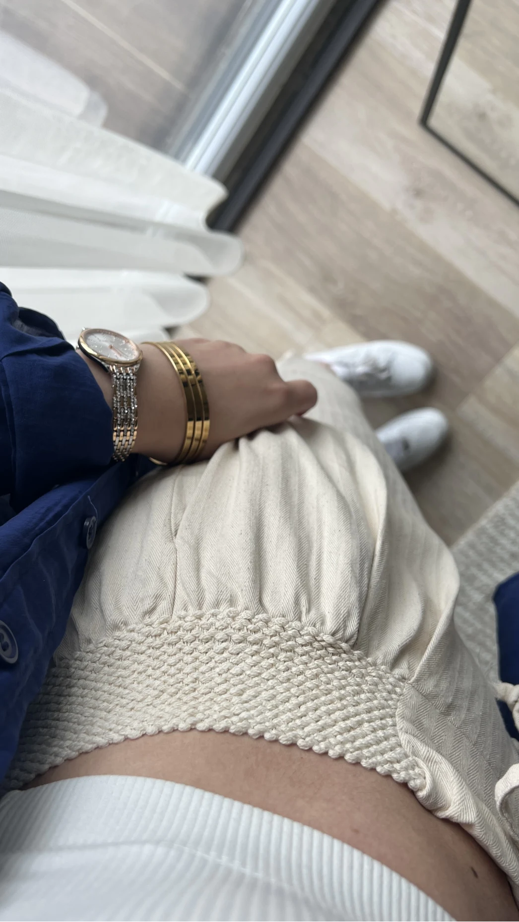 Beli Lastlikli Gabardin Pantolon