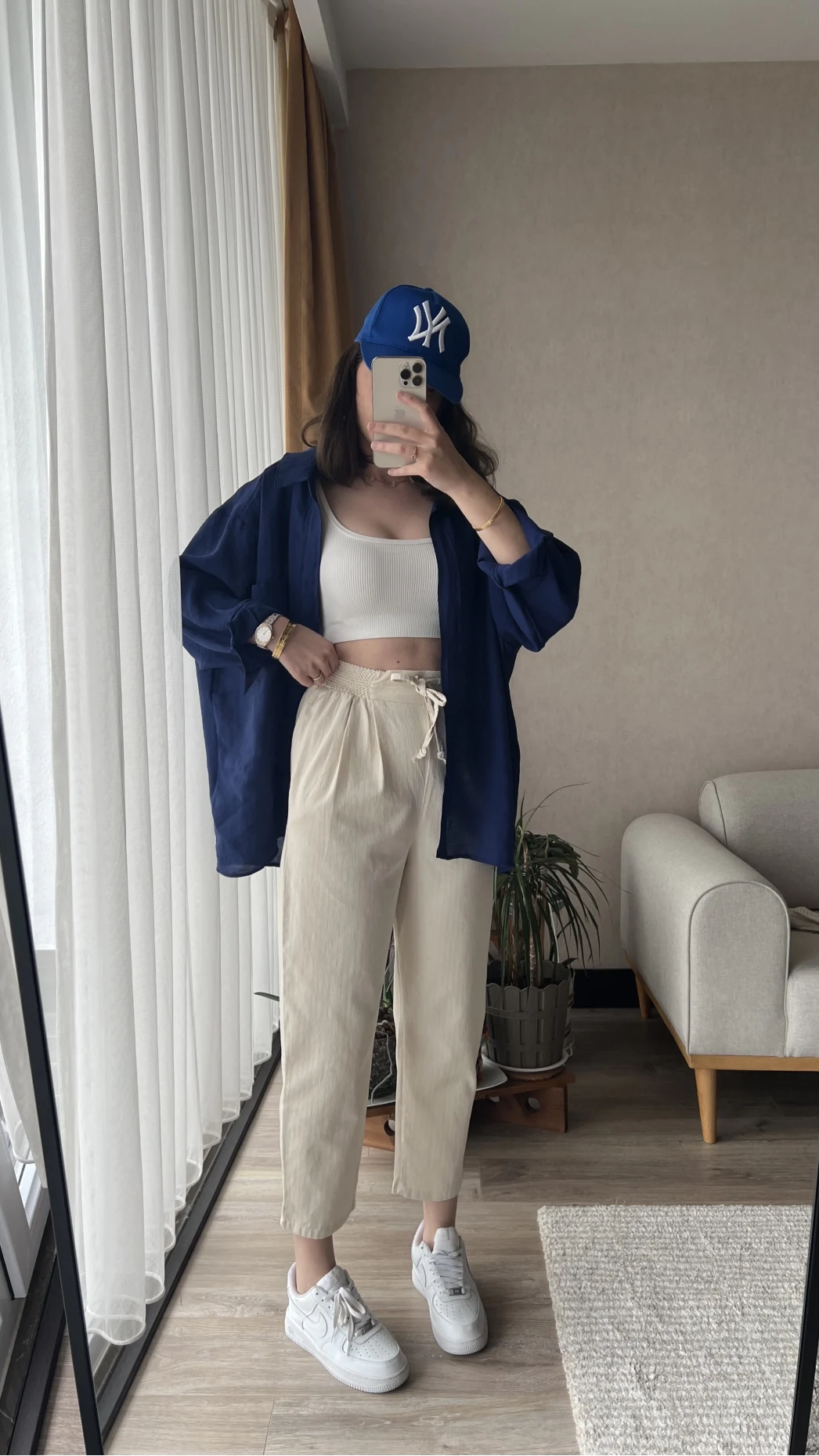 Beli Lastlikli Gabardin Pantolon