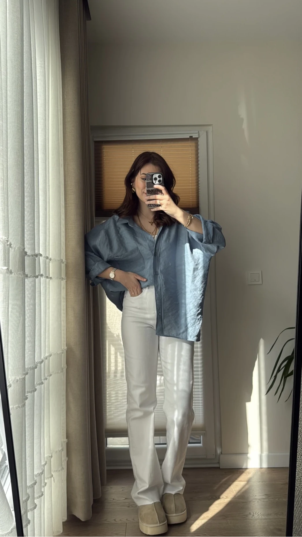 Bellamo Zra STRAİGHT Beyaz Pantolon Jean