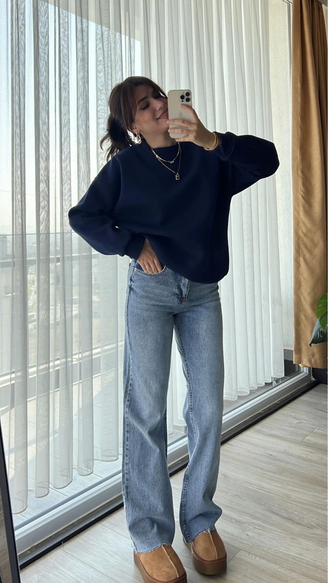 Bellamo Zra STRAİGHT Koyu Mavi Pantolon Jean