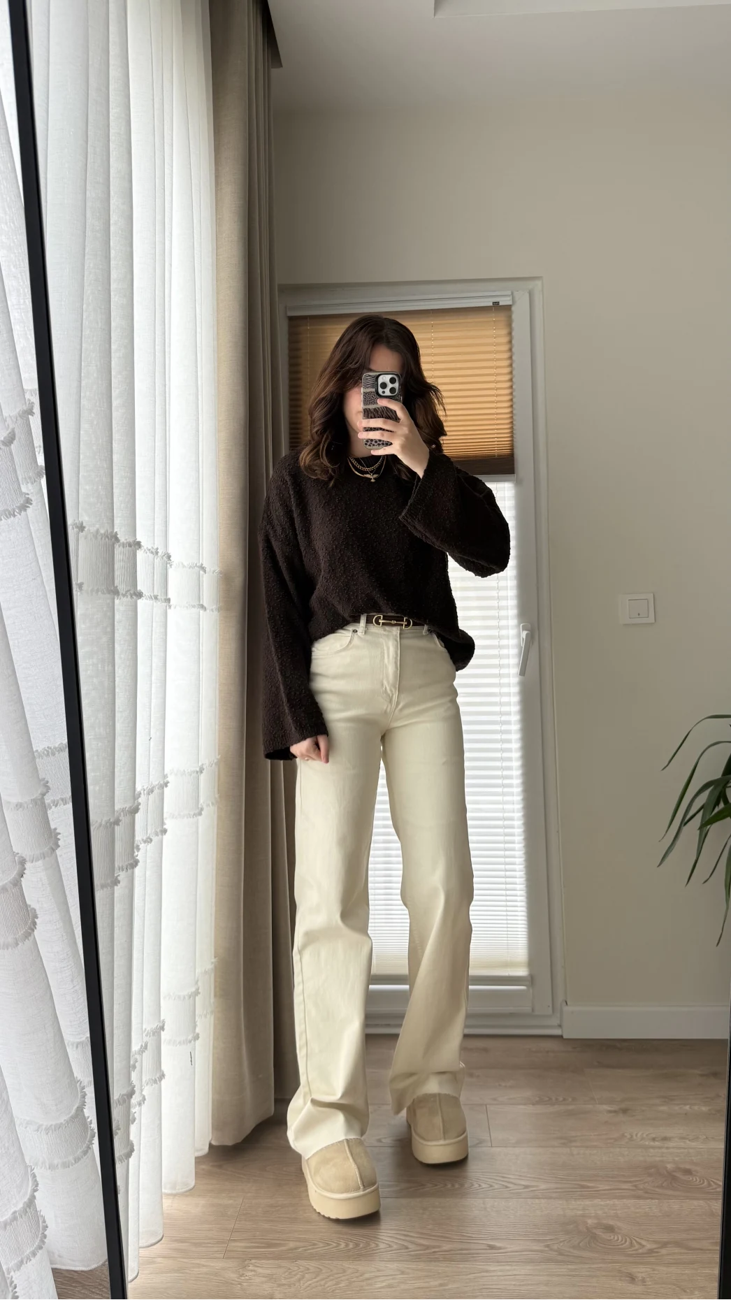 Bellamo Straight Krem Jean Pantolon