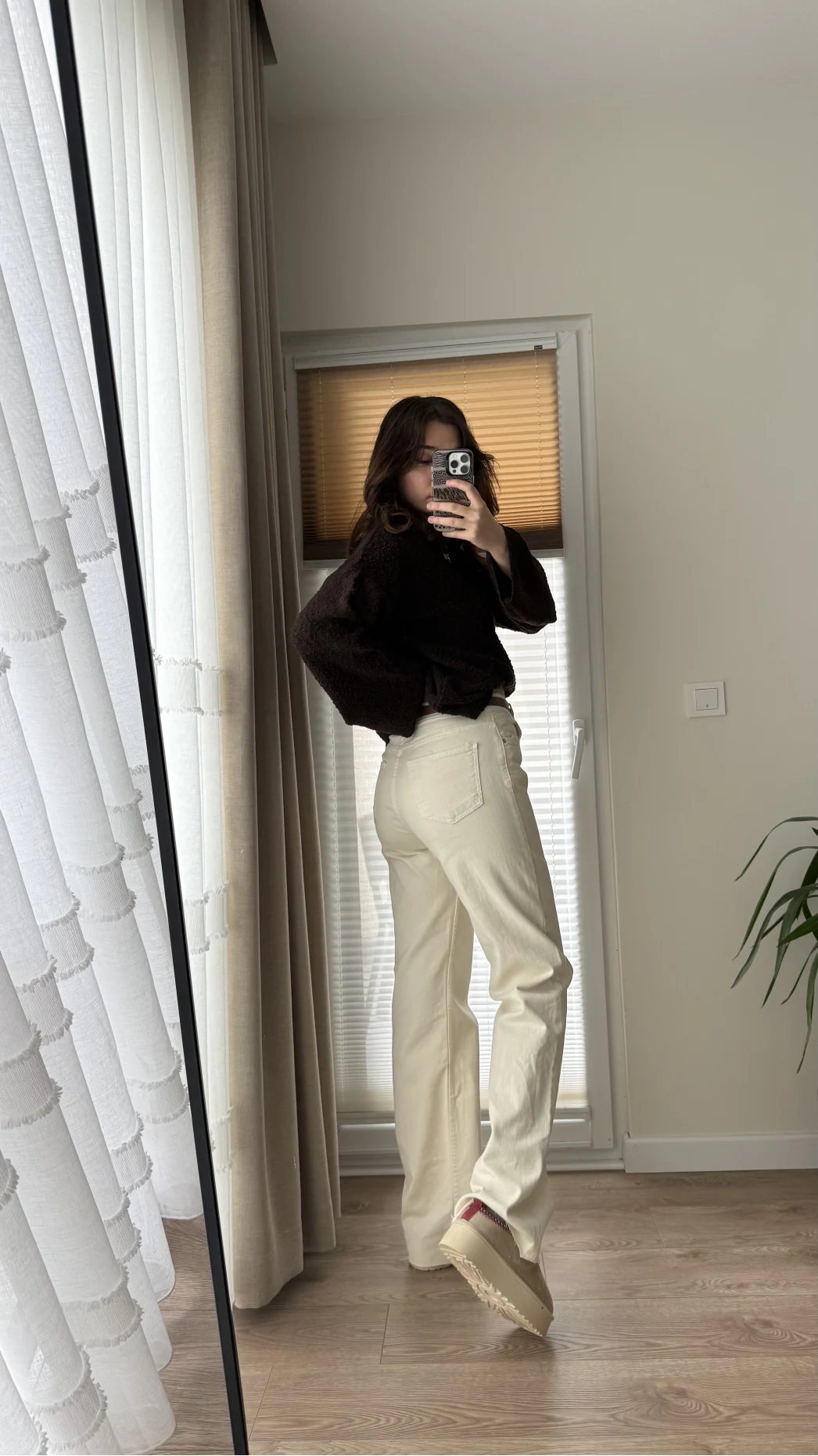 Bellamo Straight Krem Jean Pantolon