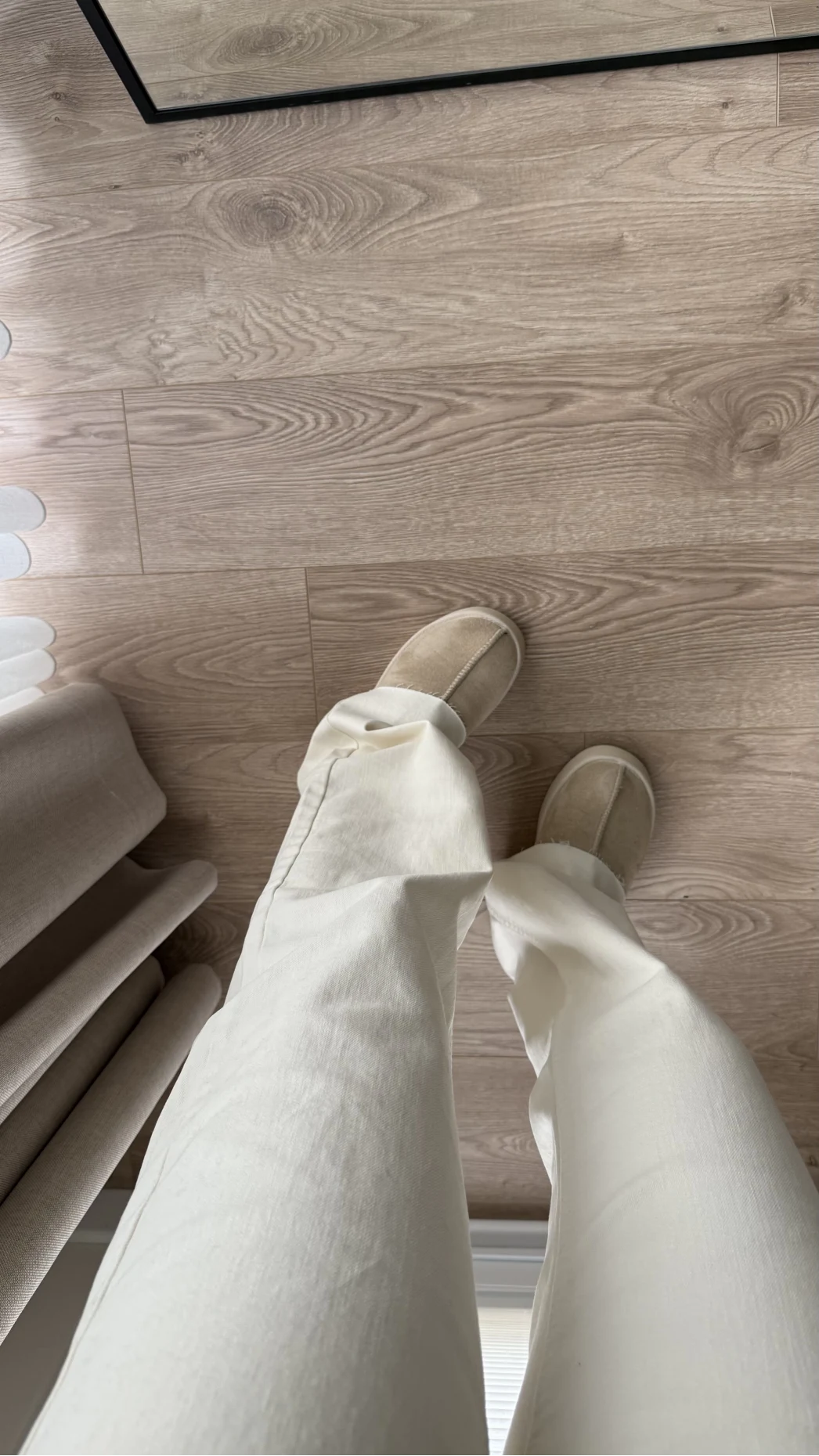 Bellamo Straight Krem Jean Pantolon