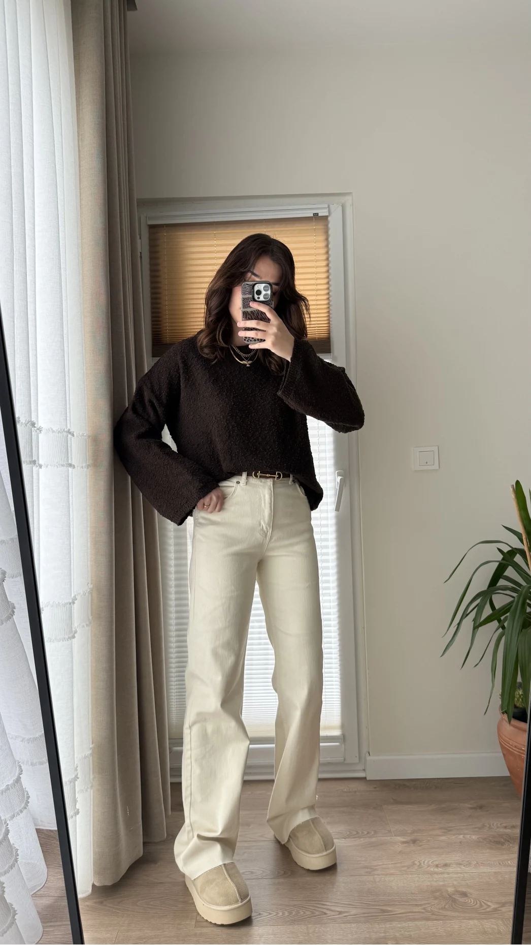 Bellamo Straight Krem Jean Pantolon